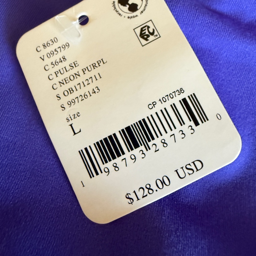 Free People FP Movement Swing Of Things Skortsie NWT Dress Neon Purple Shorts - Picture 3 of 12